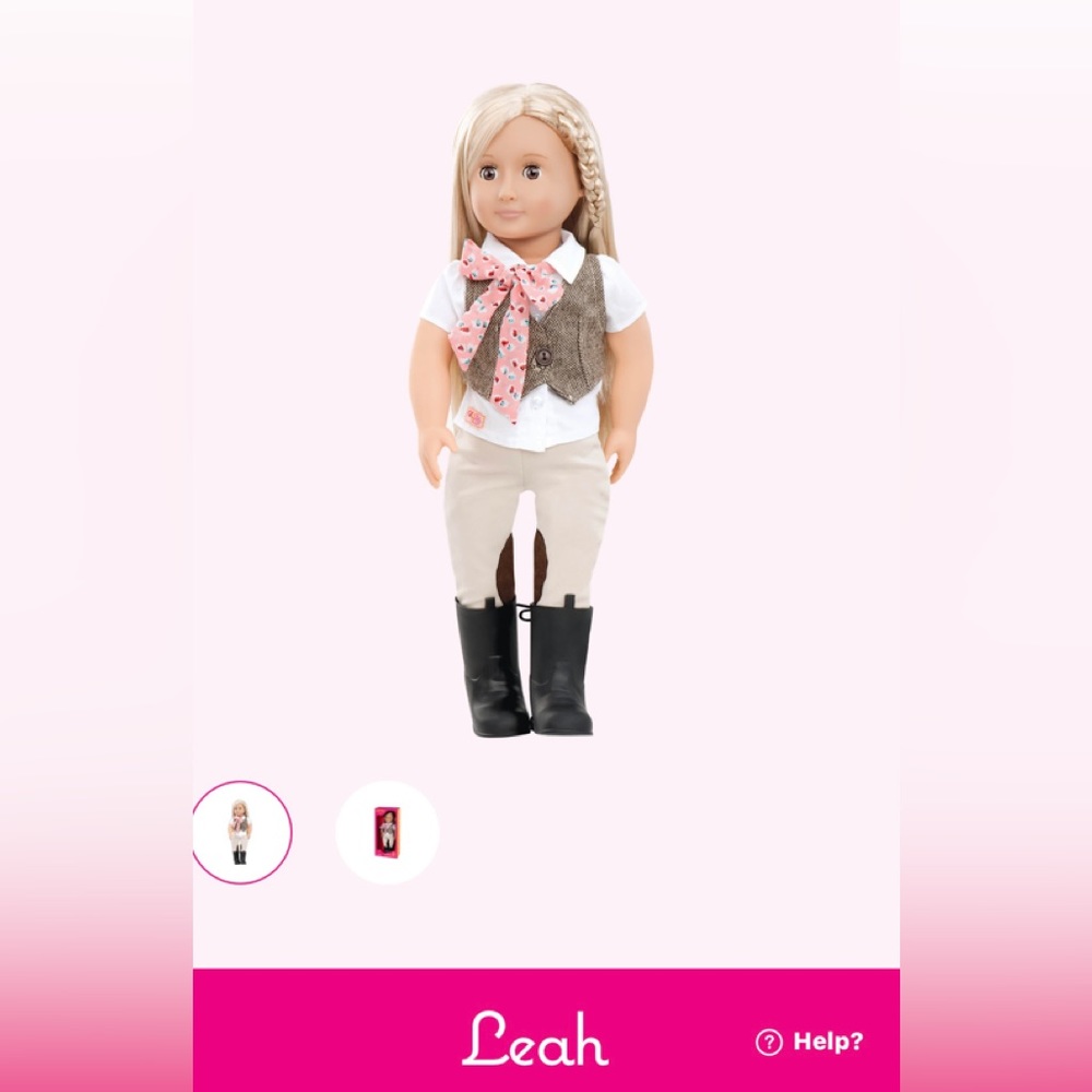 Equestrian Leah 18” Riding Doll